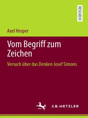 cover image of Vom Begriff zum Zeichen